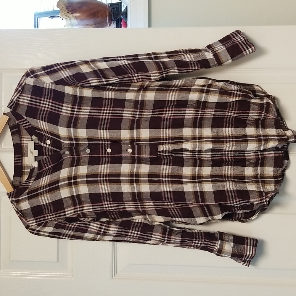 Loft flannel top